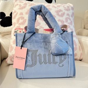 NEW Juicy Couture Slate Blue Big Spender Mini Tote